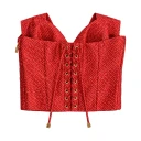 Elisabetta Franchi Dame Topper Rød S,