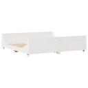  Sengeramme uten madrass hvit 180x200 cm heltre furu 8721102946639
