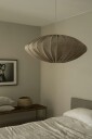 Ellipse Taklampe Ø 80 x 30 cm Lin Sand