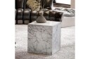 Sofabord Wohnling MONOBLOC marmorlook 40x40x45 cm, moderne stil Marmor Hvit - Marmor Hvit