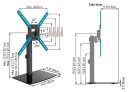 Barkan TV Veggfeste S320 29"-56" Justerbar - Maks 20 kg - Svart