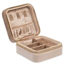 DARK Velvet Jewellery Box Mini Sparkled Champagne