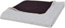  Tosidig vattert sengeteppe beige/brun 230 x 260 cm
