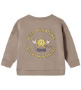Fliink Alvin Ls Smiley Sweatshirt - Beige - 5 Y