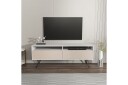 Anvor TV-benk 140 cm - Hvit/Beige