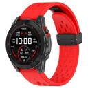 Silikonarmbånd for Garmin Fenix 5 / 6 / 7 / 8 20mm   Rød