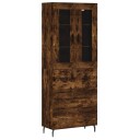  Highboard røkt eik 69,5x34x180 cm konstruert tre