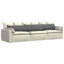  Sofaputer 2 pcs Mørkegrå 200 x 40 cm stoff