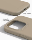 iDeal of Sweden MagSafe Silicone deksel til iPhone 15PR (beige)
