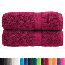  Premium vaskehåndklær SOLUND 2 stk bordeaux 30x30cm 600gsm