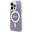 Guess Guhmp14lh4stu Iphone 14 Pro 6,1 Colio Purpurinis / Purpurinis Kietas Dėklas 4G Magsafe
