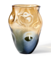POLSPOTTEN Vase Collision Amber L   Multi/patterned   Ø22X H30CM