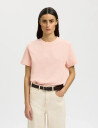 Selected Slfessential Ss Boxy Tee Noos   Pink   XL