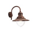 Philips Raindrop wall lantern bronze 1x60W 230V| No bulb H