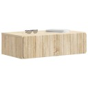 vidaXL Vegghengt Sidebord Sonoma eik 59 x 34,5 x 17 cm Konstruert tre