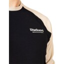 liiteGuard Hybrid Merino Baselayer Løpstrøye Herre Beige/Svart 2XL