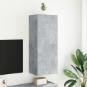 vidaXL Vegghengt TV-benk betonggrå 40,5x30x102 cm konstruert tre 8721012255180