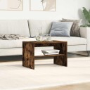 TV benk røkt eik 60x40x40 cm konstruert tre