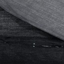  Sengesett mørkegrå 200x200 cm bomull 8720845432690