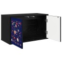 vidaXL Vegghengt TV skap MAINZ 69 x 33 x 40 cm Svart eik