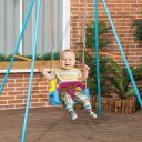 Justerbar Baby Swing 9m+ i blå/gul/lilla