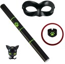 Miraculous Cat Noir Rollesett med Maske - 4 Deler - Svart
