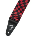 Fender Wavy Checkerboard Reim Red Polyester