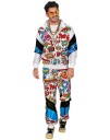 80 Talls Pop Art Grilldress til Voksen UV GLOW Strl L