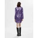Selected FEMME   Kjole slfAri Colyn LS Short Sequins Dress   Blå