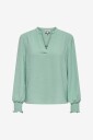 Only   Bluse onlMette V neck Smock Top Wvn   Grønn