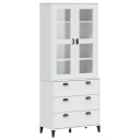  Highboard VIKEN hvit 80x40x190 cm heltre furu 8721012224346