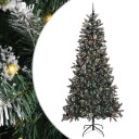  Kunstig juletre grønn 96 x 96 x 240 cm PVC og plast og stål