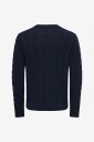 ONLY & SONS   Genser Onskim Ls Cabel Crew Reg   Blå