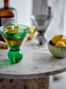 Bloomingville Corliss cocktailglass 4-pakning Grønn