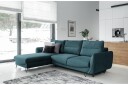 Lence Sovesofa m. Divan Oppbevaring   Blå/Grønn/Grå