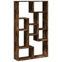 Bokhylle røkt eik 72x20x120 cm konstruert tre
