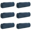 vidaXL Kastepledd 6 pcs Marineblå 350 x 270 cm Fleece