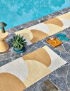 Pappelina Hill teppe Ochre/Pale yellow/Cream 70 x 360cm