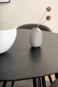 Venture Home   Spisegruppe Dipp med 4 Velvet Stitches spisestoler   Svart