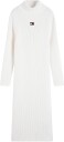 Tommy Jeans Tjw Badge Midi Sweater Dress   White   S