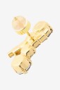 Caroline Svedbom Halo Earrings Gold   Black   ONE SIZE