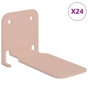 vidaXL Flytende hylle med hylle 24 pcs Rosa 6 x 10,8 x 6,6 cm
