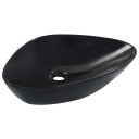 vidaXL Vask 58,5x39x14 cm keramikk svart