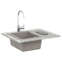  Vask Grå 620 x 500 mm 80% kvarts og 20% harpiks