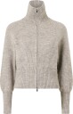 Gina Tricot   Cardigan Knitted zip cardigan   Grå