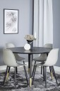 Venture Home   Spisegruppe Dipp med 4 stk stoler Polar   Svart