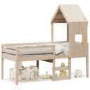  Høyseng med tak 80x200 cm heltre furu 8721102669088