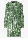 Selected Femme Ari-Colyn Long Sleeve Short Sequins Dress Grønn 36