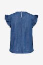 Only   Denimbluse onlLola SL Dnm Top Akm   Blå