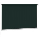 vidaXL Utendørs rullegardin 225 (B) x 140 (H) cm mørkegrønn HDPE